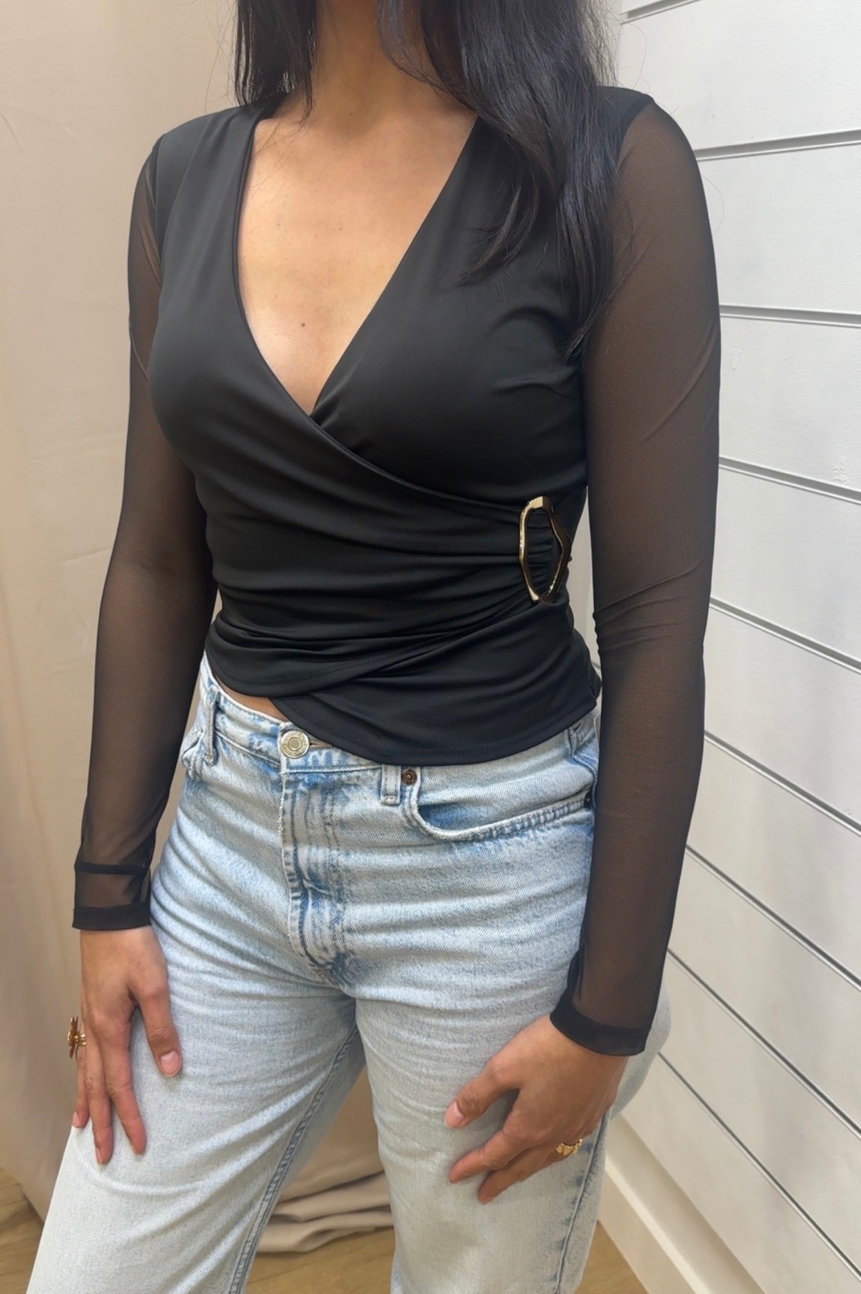 t-shirt manche longues transparentes